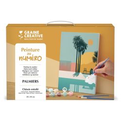 Peinture au numéro - 20x30 - Palmier - Graine Creative