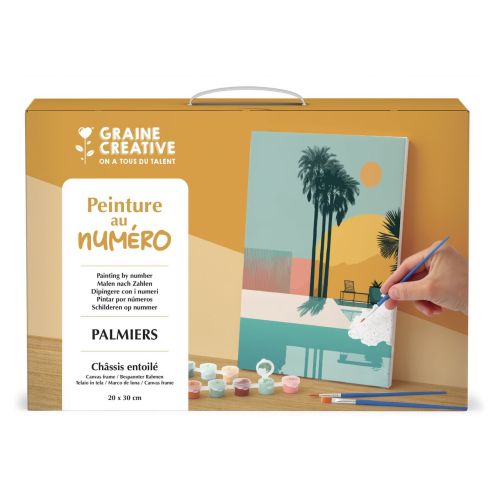 Peinture au numéro - 20x30 - Palmier - Graine Creative