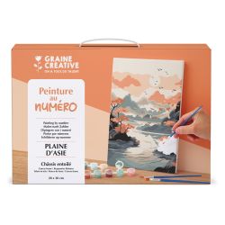 Peinture au numéro - 20x30 - Plaine d'Asie - Graine Creative