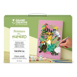 Peinture au numéro - 30x40 - Tropical - Graine Creative