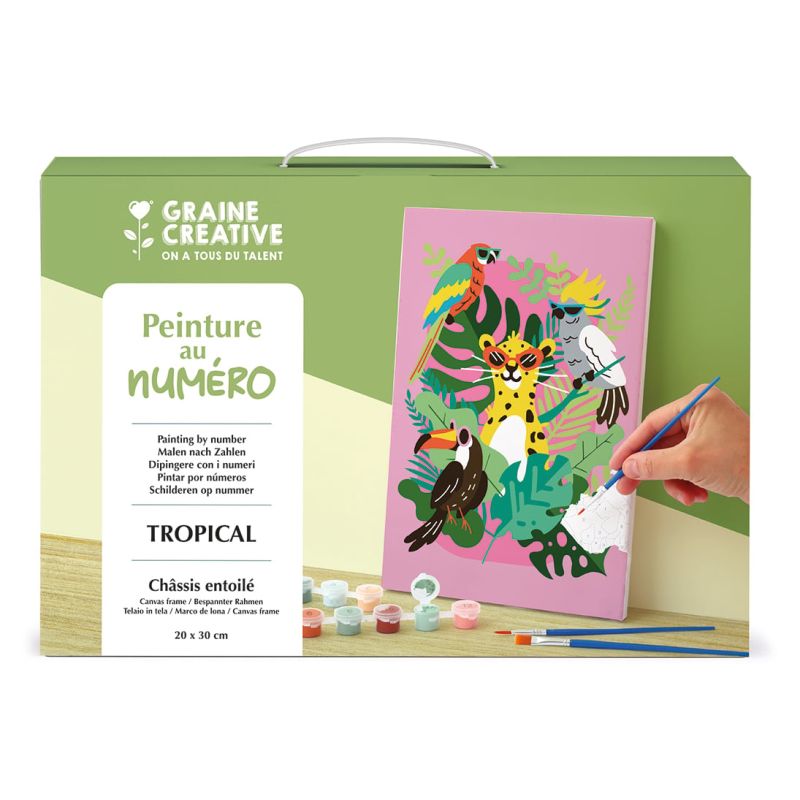 Peinture au numéro - 30x40 - Tropical - Graine Creative