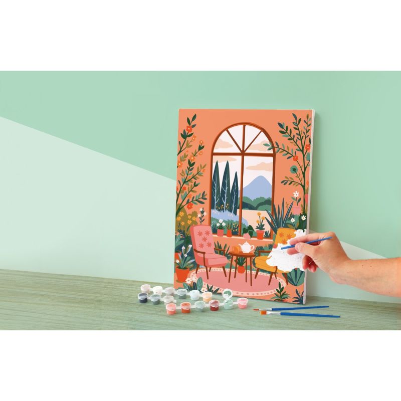 Peinture au numéro - 30x40 - Jardin d'hiver - Graine Creative