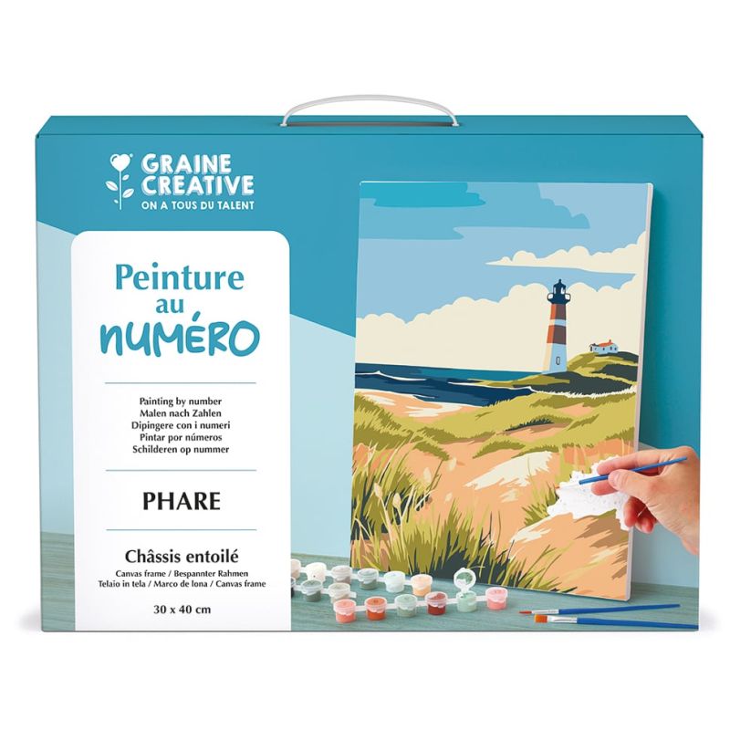 Peinture au numéro - 30x40 - Phare - Graine Creative