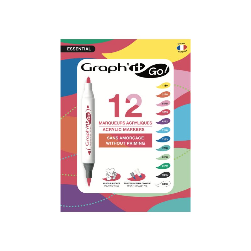 Set de 12 marqueurs Graph’it Go - Essential
