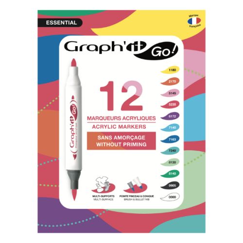 Set de 12 marqueurs Graph’it Go - Essential