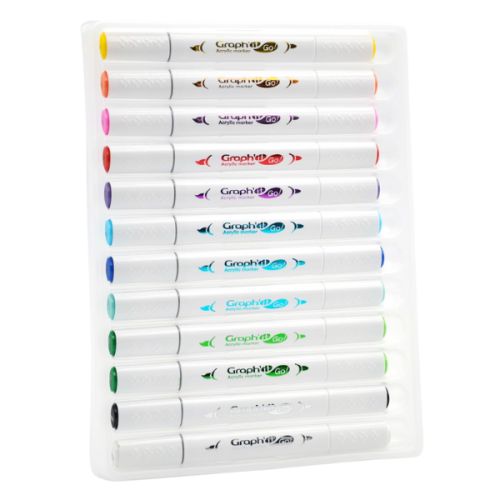 Graph’it Go Essential - Set 12 marqueurs double pointe