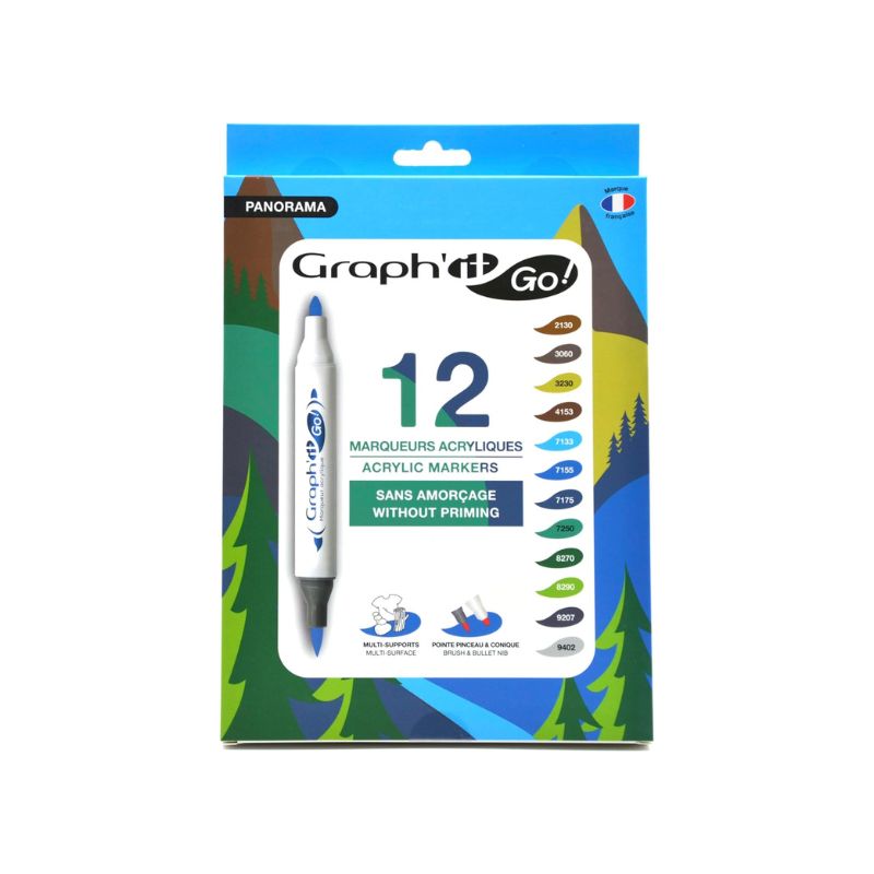 Set de 12 marqueurs Graph’it Go - Panorama