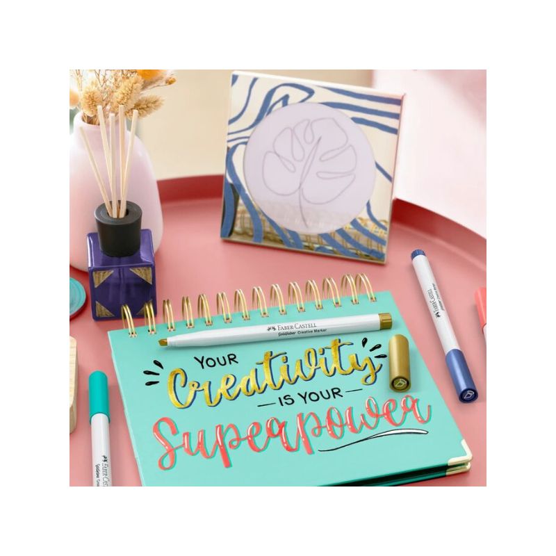 Marqueur Goldfaber multi-surfaces - Pointe calligraphie C - Faber-Castell