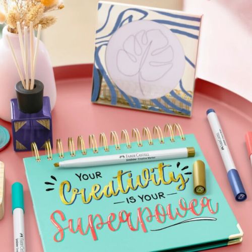 Marqueur Goldfaber multi-surfaces - Pointe calligraphie C - Faber-Castell