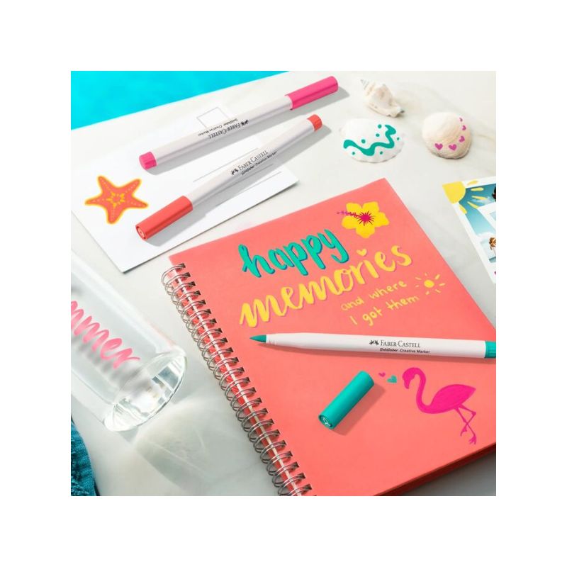 Marqueur indélébile multi-surfaces Goldfaber creative - Pointe pinceau B - Faber-Castell