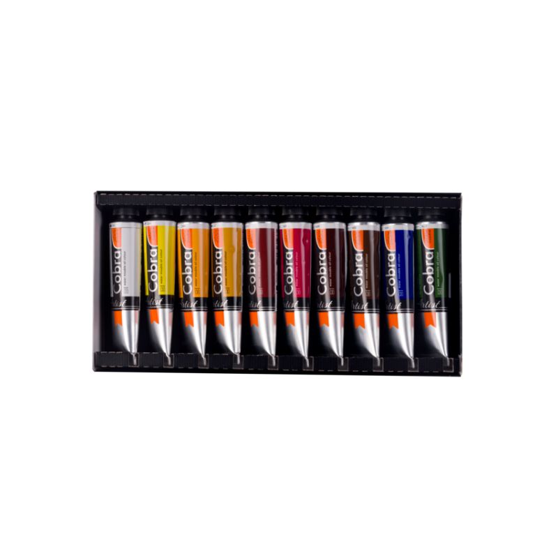 Set peinture à l'huile Cobra miscible à l'eau - Portrait - 10 tubes 40ml