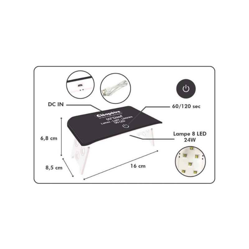 Lampe UV-LED pour résine - Cléopâtre