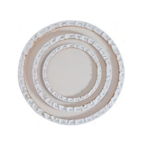 Lot de 3 châssis ronds en coton prêts à peindre - Phoenix