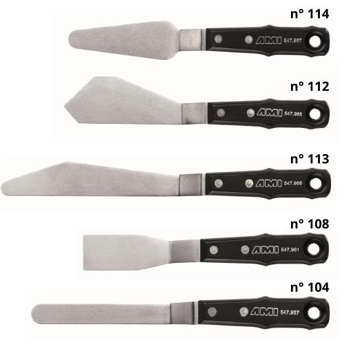 Grands couteaux à peindre