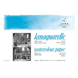Bloc aquarelle Lanaquarelle beaux arts - 100% coton - Grain fin - Hahnemühle