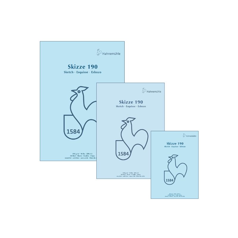 Bloc croquis et dessin Skizze 190 - Hahnemühle