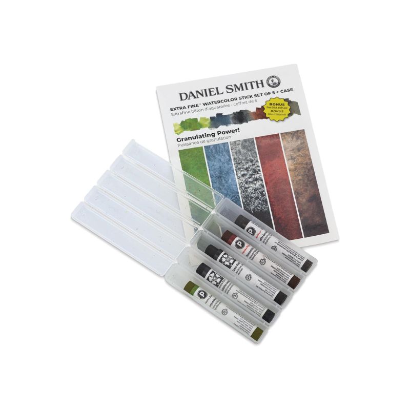 Aquarelle extra-fine Daniel Smith - Set 5 sticks Granulation