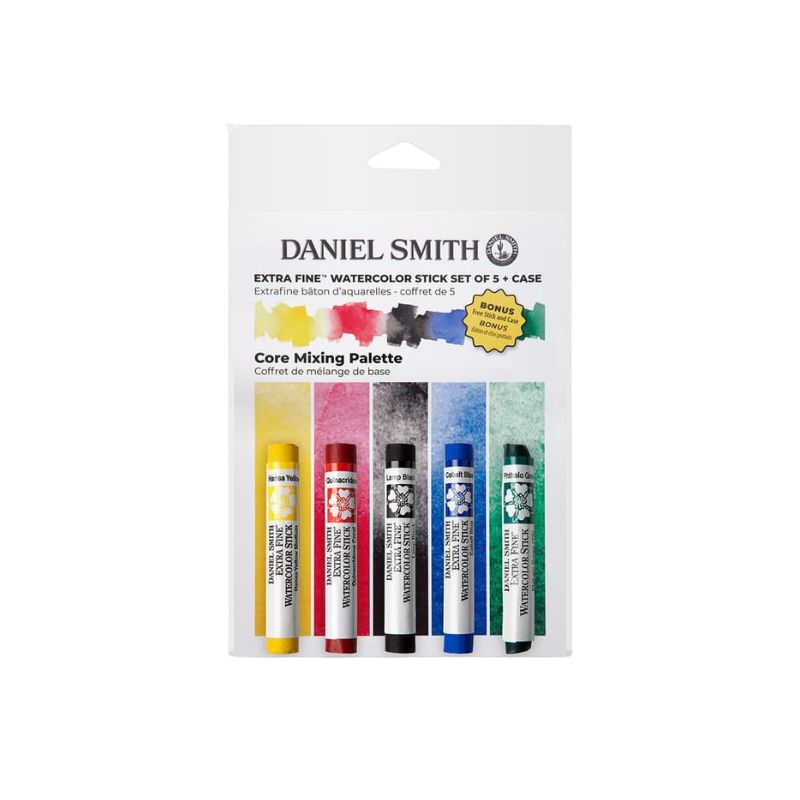 Set 5 sticks d'aquarelle extra-fine Daniel Smith - Mélange de base