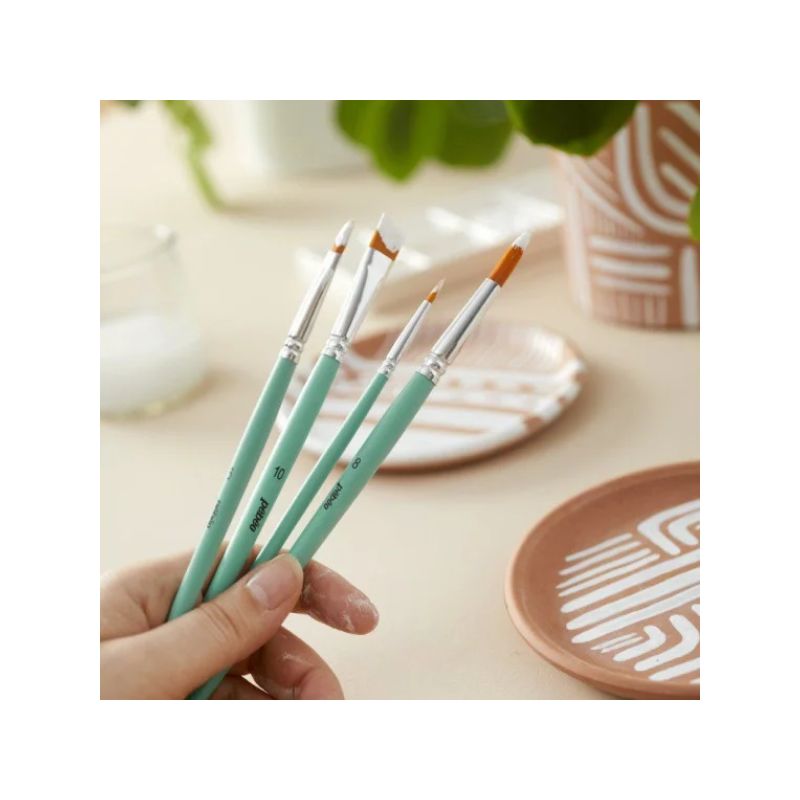 Pinceaux Pébéo pour peinture et loirsirs créatifs - Set de 8 pinceaux synthétiques