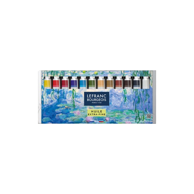 Set huile extra-fine Lefranc Bourgeois - 12x20ml- Giverny