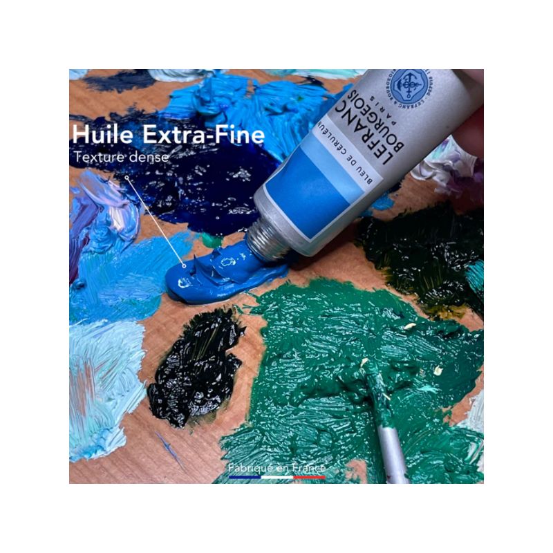 12 tubes peinture à l'huile professionnelle extra-fine Lefranc Bourgeois - 20ml - Giverny