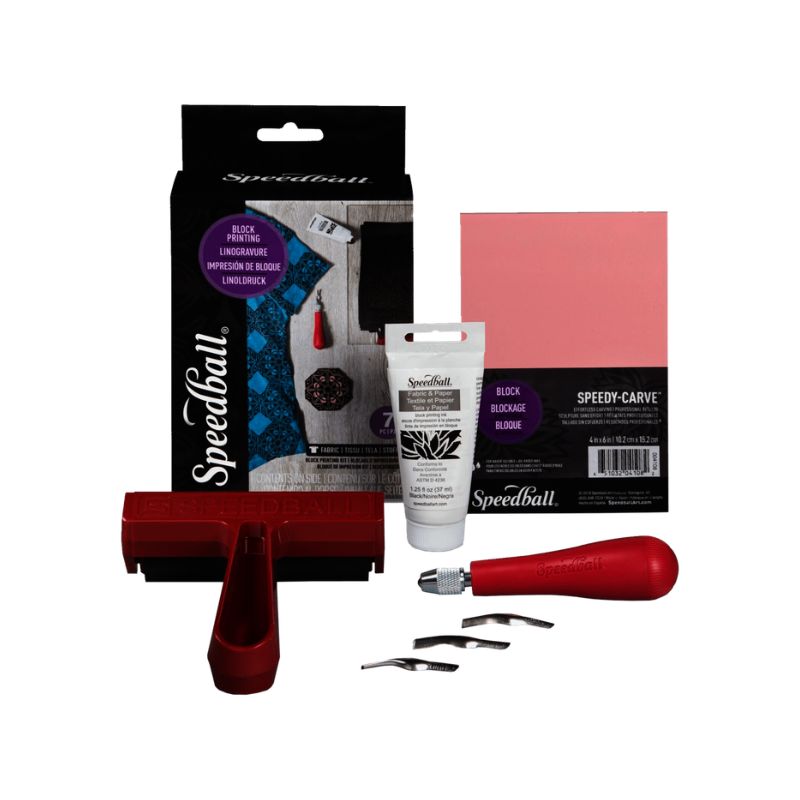 Set linogavure sur tissu - Speedball