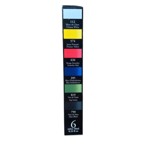 Gouache extra-fine Sennelier - thème Rouge Gorge - 6 tubes 10ml
