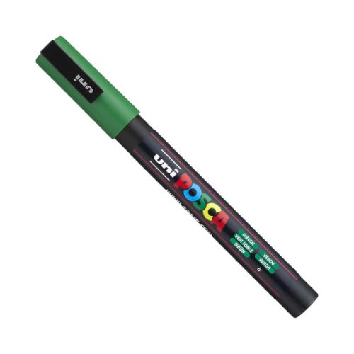 Marqueurs POSCA - pointe conique PC5M - Assortiment 8 couleurs vertes