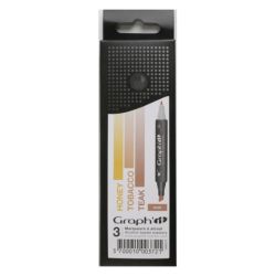 Set 3 marqueurs Graph'it - Dégradé cheveux pour illustration et manga