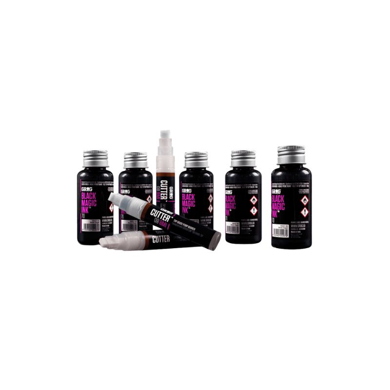 Recharge encre Black Magic Ink BMI flacon 70ml Grog