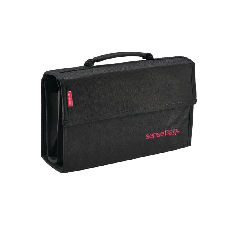 Mallette en tissu noir pour 72 marqueurs - Sensebag