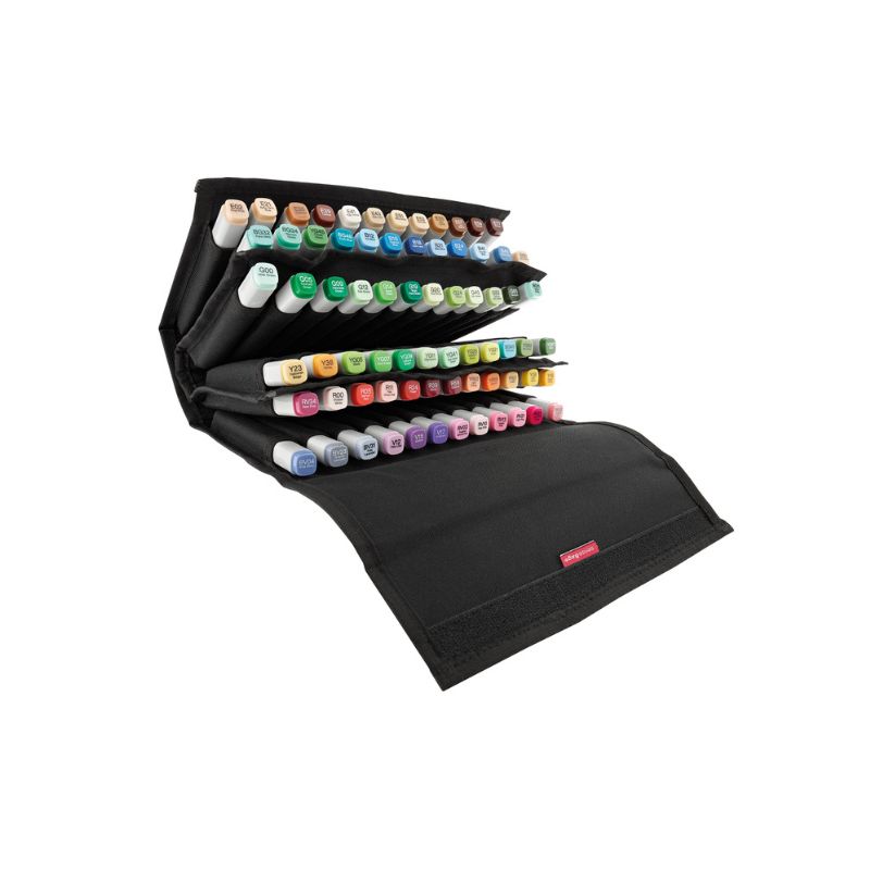 Mallette Sensebag en tissu noir pour 72 marqueurs ou feutres