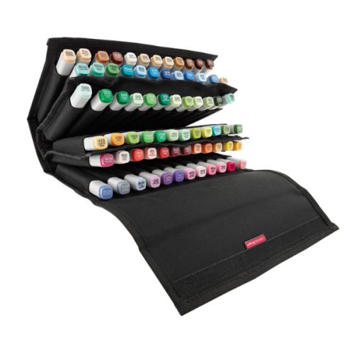 Mallette Sensebag en tissu noir pour 72 marqueurs ou feutres