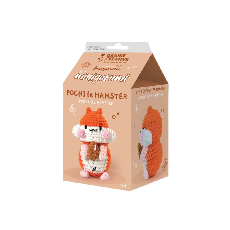 Kit crochet mini Amigurumi - Pochi le hamster - Graine créative