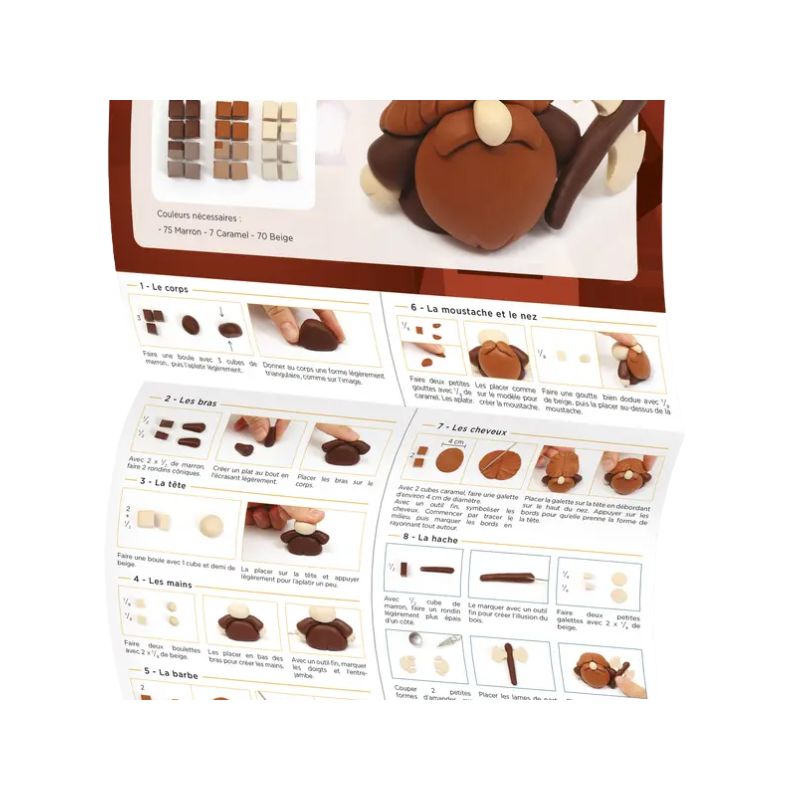 Mallette pâte polymère à cuire - 5 figurines Fimo Fantasy family - Graine créative