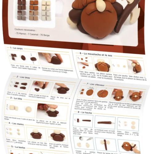 Mallette pâte polymère à cuire - 5 figurines Fimo Fantasy family - Graine créative