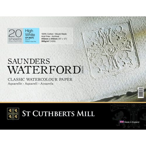 Bloc papier aquarelle Saunders Waterford - Extra blanc