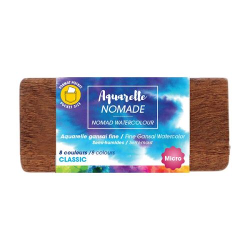 Micro Palette Aquarelle - 8 couleurs - Art & Go