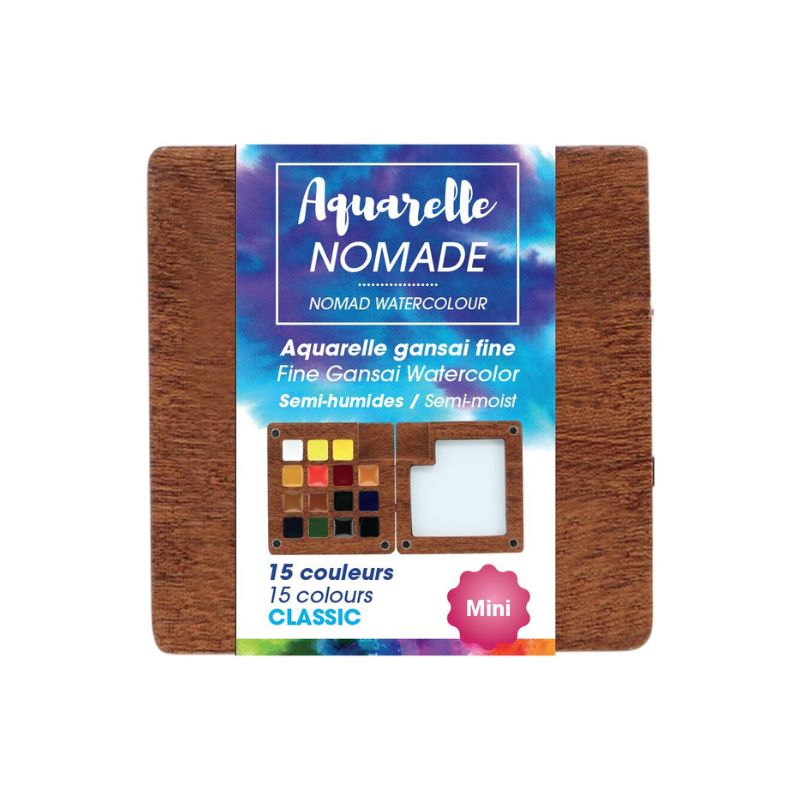 Mini Palette Aquarelle - 15 couleurs - Art & Go