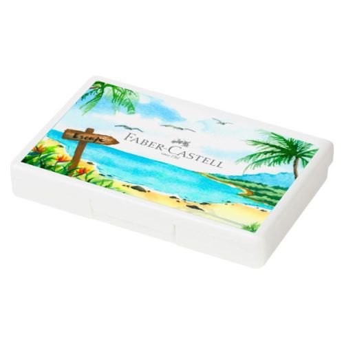 Boite 12 demi-godets aquarelle fine Faber-Castell + 1 pinceau