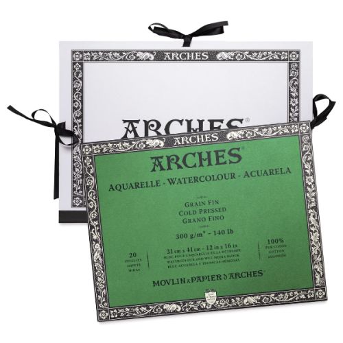 Bloc aquarelle Arches + carton à dessin offert
