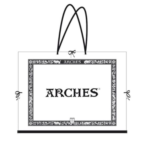 10 feuilles aquarelle 100% coton Arches + carton à dessin offert