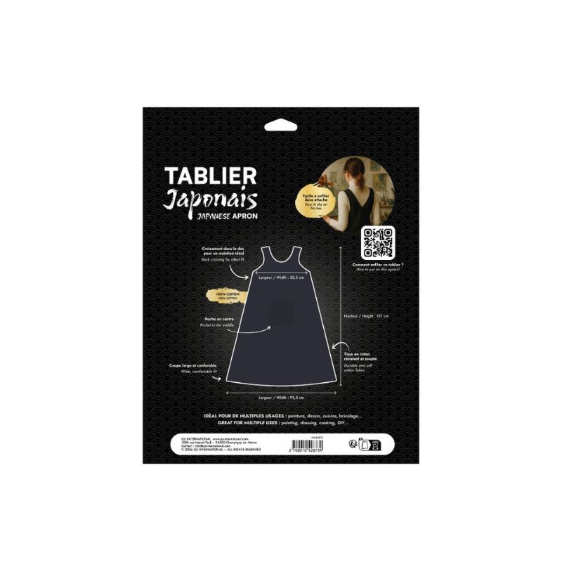 Tablier croisé sans attaches - Art & Go