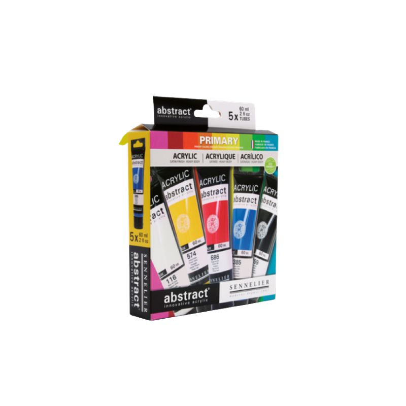 Set peinture acrylique Abstract - 5 tubes 60ml - Sennelier