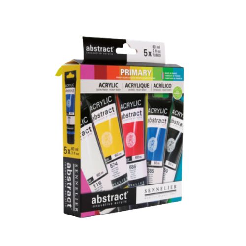 Set peinture acrylique Abstract - 5 tubes 60ml - Sennelier