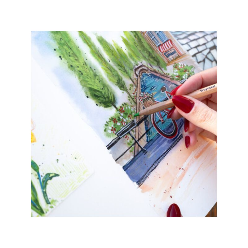 Coffret 150 crayons de couleur Bruynzeel - Large palette de nuances idéale superposition 