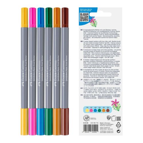 6 feutres aquarellables haute qualité - Goldfaber aqua Coconut - Faber-Castell