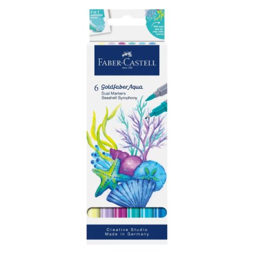 Set de 6 feutres Goldfaber aqua - Seashells - Faber-Castell