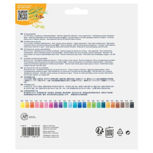 24 crayons GoldFaber aqua Faber-Castel - Edition Underwater Treasures