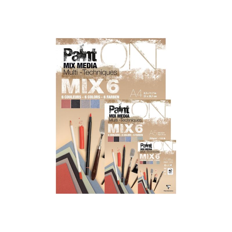 Bloc Paint'On MIX6 - Clairefontaine